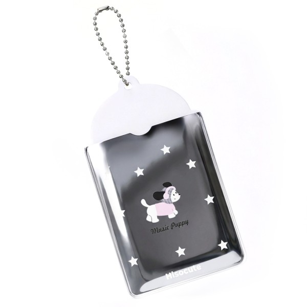 銀灰卡通小狗展示卡套