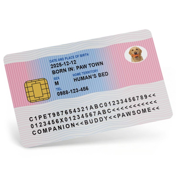 英倫風寵物身份證