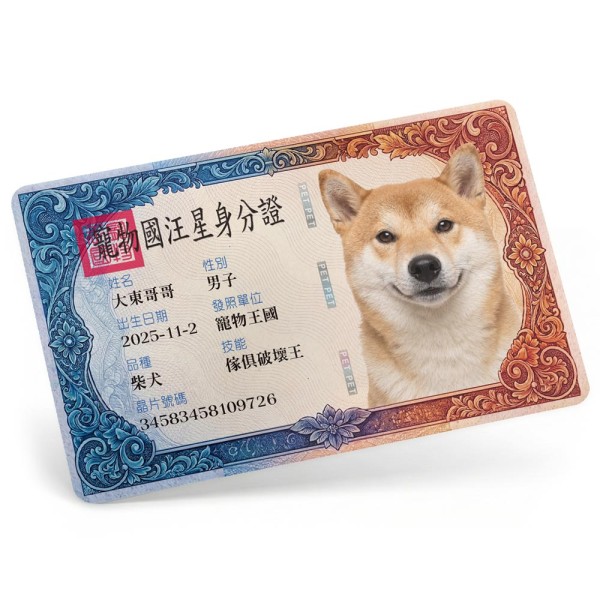 寵物王國身分證
